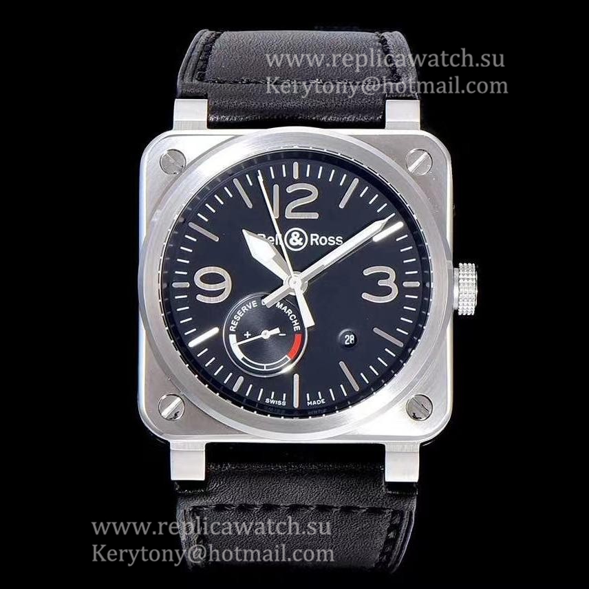 Replica Bell & Ross BR 03-97 Noob Factory SS Black Dial M9015 (Free Strap)