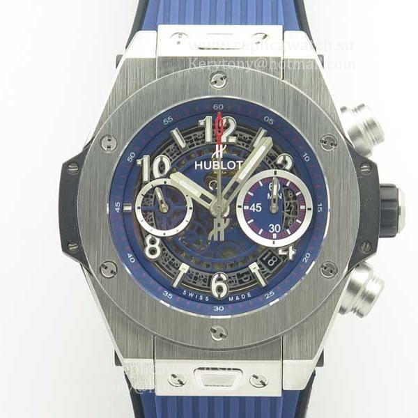 NEW Replica Hublot Big Bang Unico Magic Sapphire 411.JX.1170.RX 3AF SS Blue Skeleton Dial HUB1242