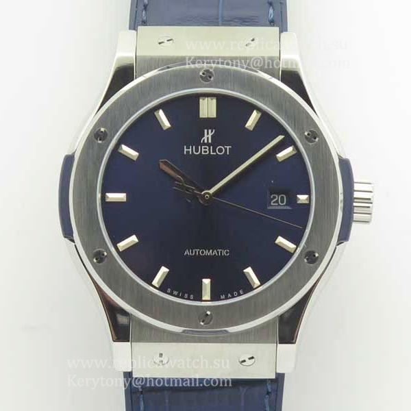High Quality Hublot Classic Fusion Blue Titanium 42mm 511.NX.7170.LR F16 Titanium Blue Dial 2892