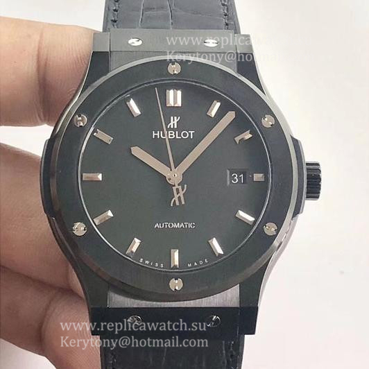 Shop Hublot Classic Fusion Ceramic Black 511.CM.7170.LR JJF Ceramic Black Dial 2892