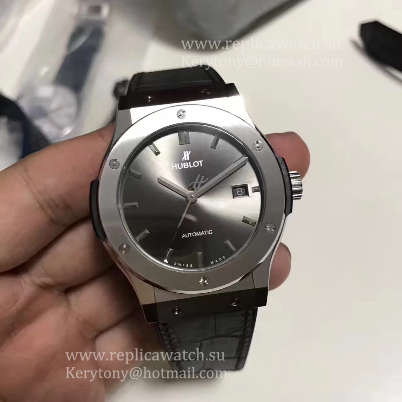 Replica Hublot Classic Fusion Racing Grey Titanium 511.NX.7071.LR JJF Titanium Grey Dial HUB1112