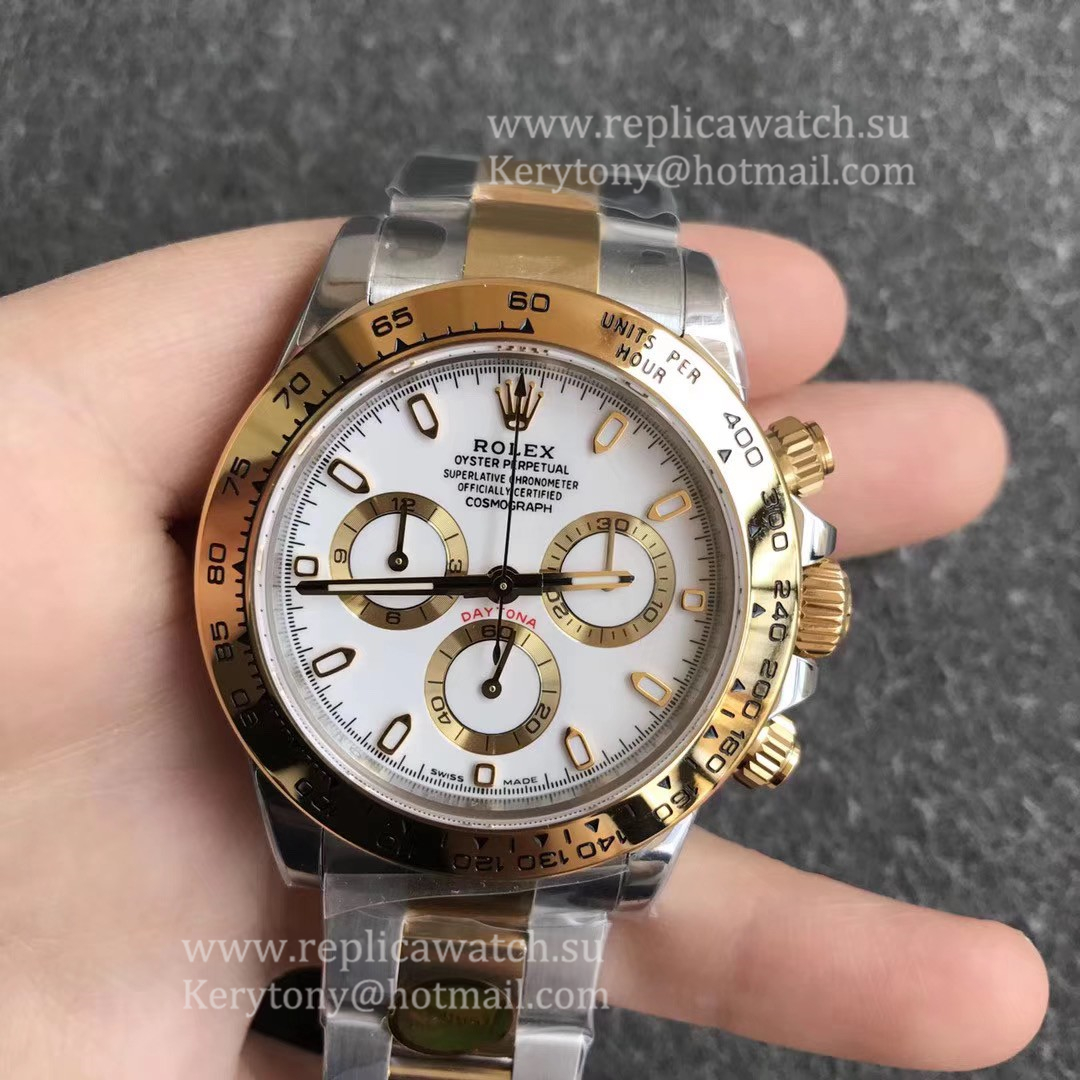Best Price R01ex Daytona  116503 2020 Noob Factory SS 904L & Yellow Gold White Dial 4130