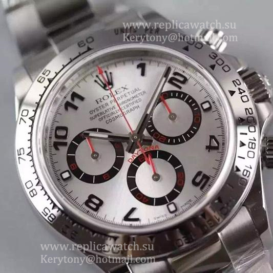 Copy R01ex Daytona  116509 JF SS Silver Dial 7750