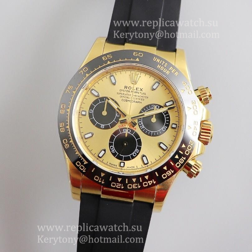 Shop R01ex Daytona  116518 Noob Factory V3 Yellow Gold Champagne Dial 4130