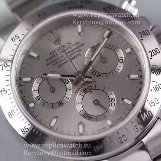Fake R01ex Daytona 116520 JF SS Anthracite Dial 7750