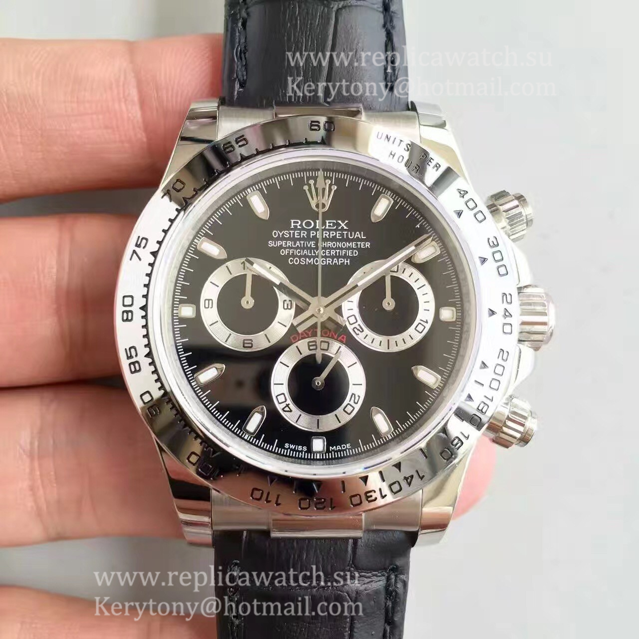 Best Price R01ex Daytona  116520 JHF SS Black Dial 4130