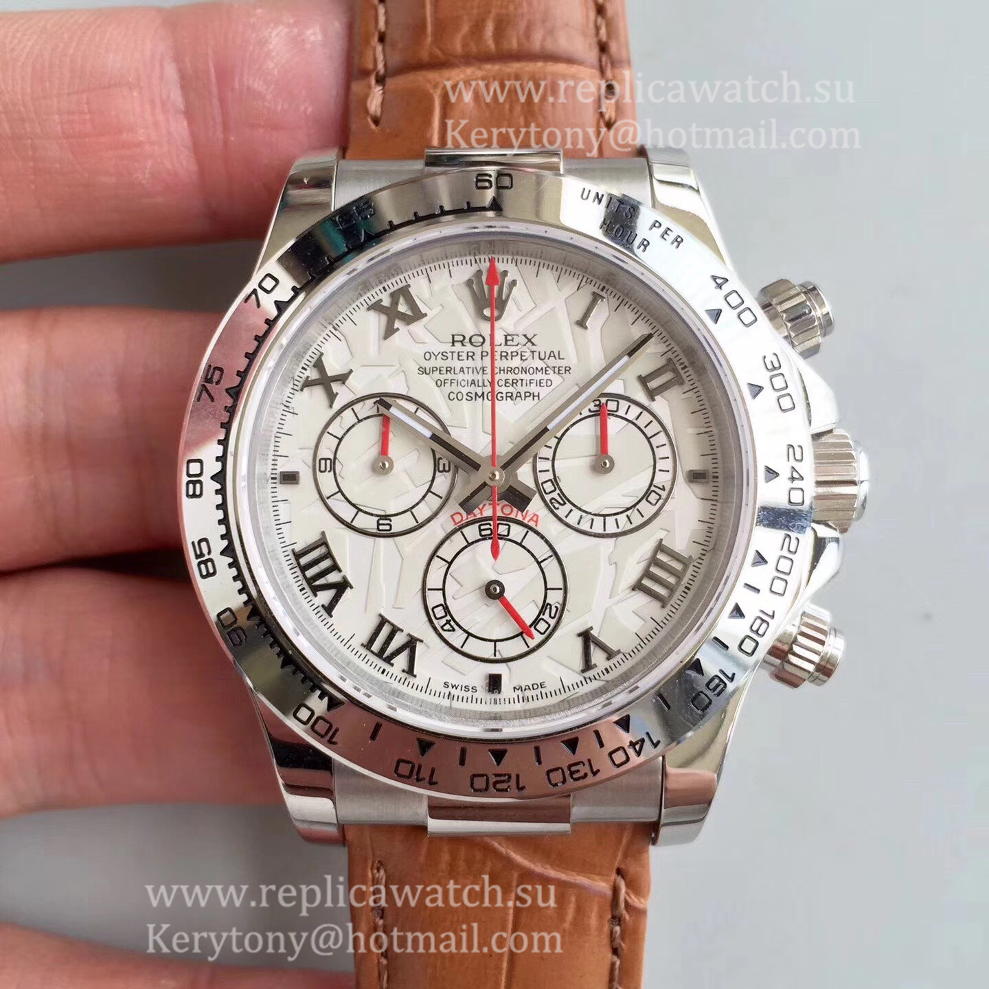 NEW Replica R01ex Daytona  116520 JHF SS White Dial 4130