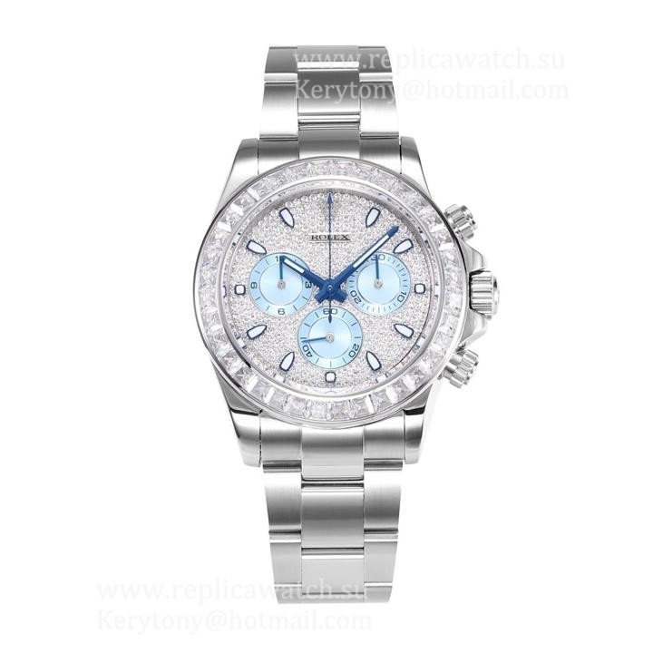 Copy R01ex Daytona  116576 TBR BLF SS & D1am0nds D1am0nd Dial 4130