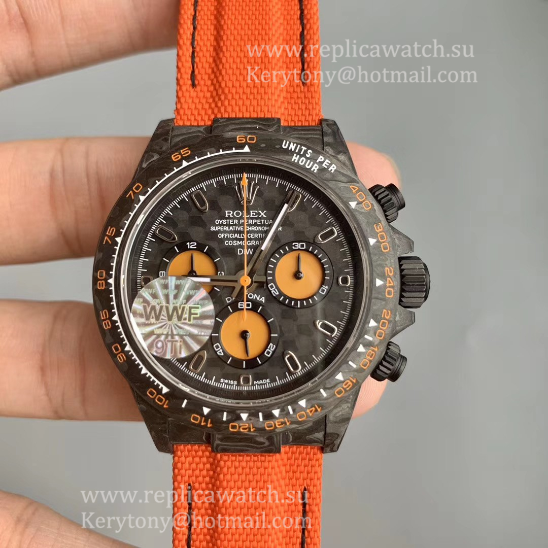 NEW Replica R01ex Daytona  NTPT Carbon WWF Black Dial 7750