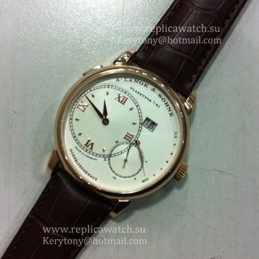 Replica A. Lange & Sohne Grand Langhe 117032 Power Reserve Rose Gold  White Dial L0953