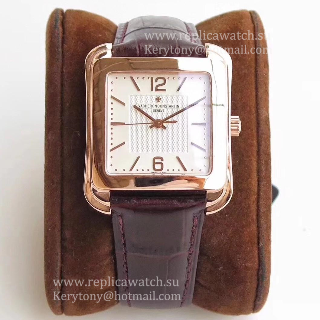 Shop Vacheron C0nstan1n Historiques Toledo 1951 86300/000R-9826 GSF Rose Gold White Dial  M9015