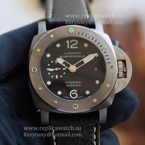 Perfect Replica Pa*e*a1 Luminor Submersible Marina Militare PAM979 VSF Carbotech Carbon Dial P9000