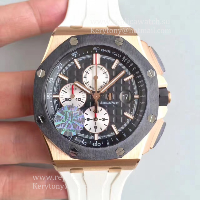 High Quality Audemars P1g*et Royal Oak Offshore 26401RO.OO.A002CA.01 JF V2 Rose Gold Black Dial 3126