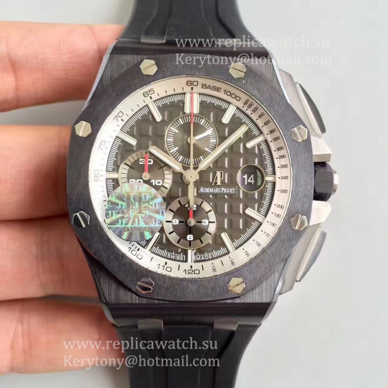 NEW Replica Audemars P1g*et Royal Oak Offshore 26405CE.OO.A002CA.01 JF V2 Ceramic Grey Dial 3126