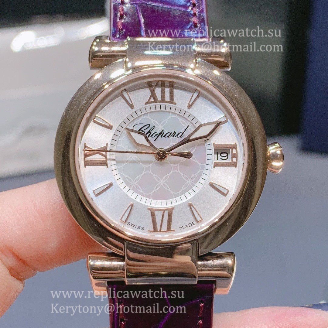 High Quality Chopard Imperiale Ladies 29mm YF Yellow Gold Silver Dial M9015 (Free Box)