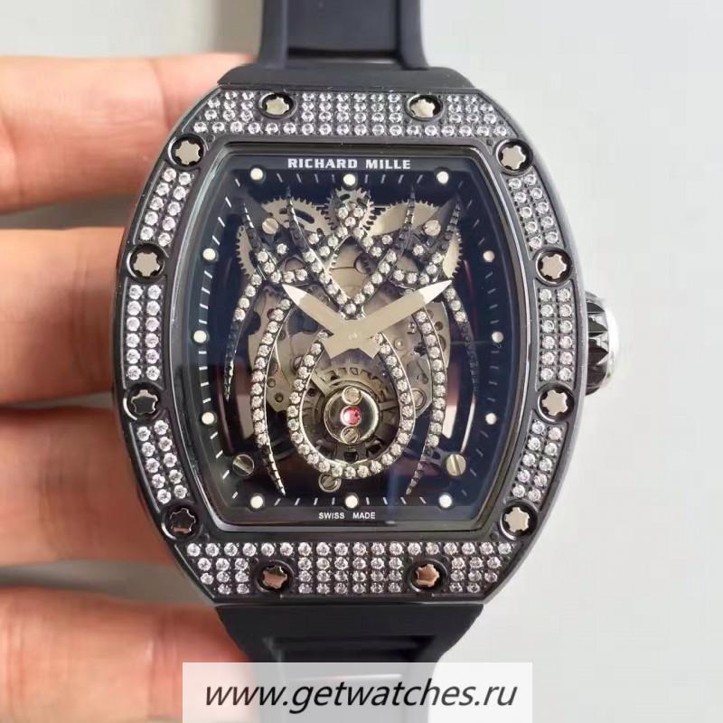 Shop Richard Mille 19-01 SF PVD & D1am0nd D1am0nd Spyder Dial M6T51