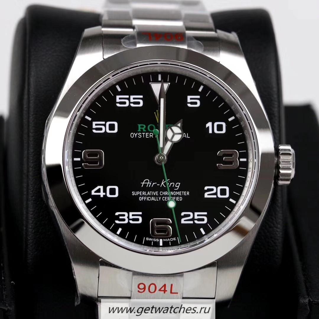 Copy R01ex Air-King 116900 GMF SS 904L Black Dial 2836