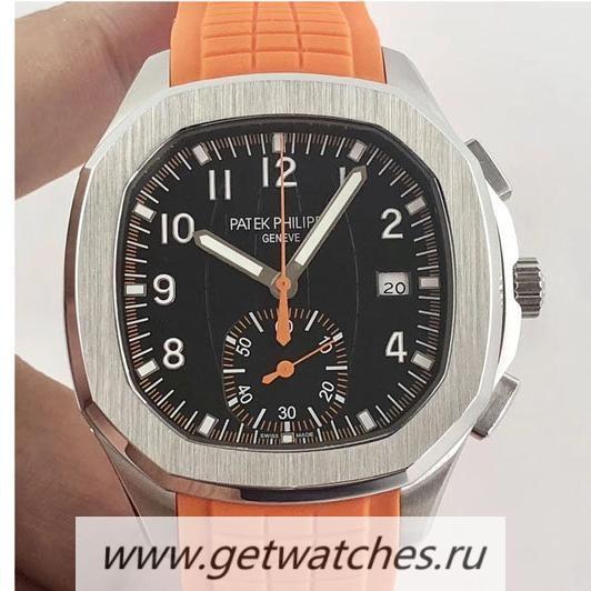 Shop Pat*k Phi1i*pe Aquanaut Chrono 5968A Noob Factory SS Black Dial CH28-520C