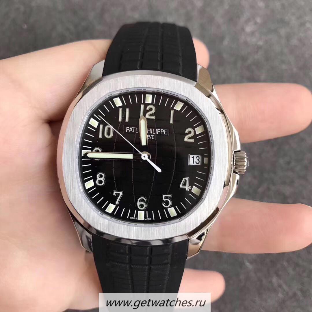 Shop Pat*k Phi1i*pe Aquanaut Jumbo 5167A-001 KMF SS Black Dial 324SC