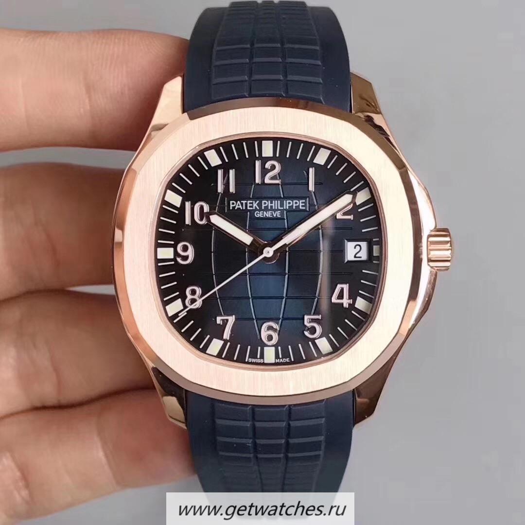 Fake Pat*k Phi1i*pe Aquanaut Jumbo 5167R MPF Rose Gold Blue Dial 324SC