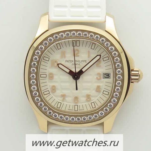 Copy Pat*k Phi1i*pe Aquanaut Luce Ladies 5068R-010 TWF Rose Gold & D1am0nds White Dial 324SC