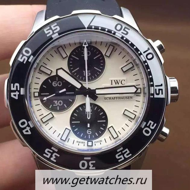 Best Price IWC Aquatimer IW3767 SS White Dial 7750