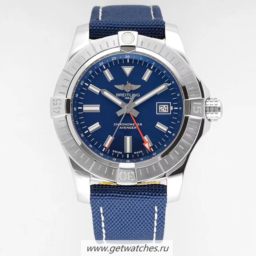 Best Price Breitling Avenger Automatic GMT 45 BLSF SS Blue Dial 2836