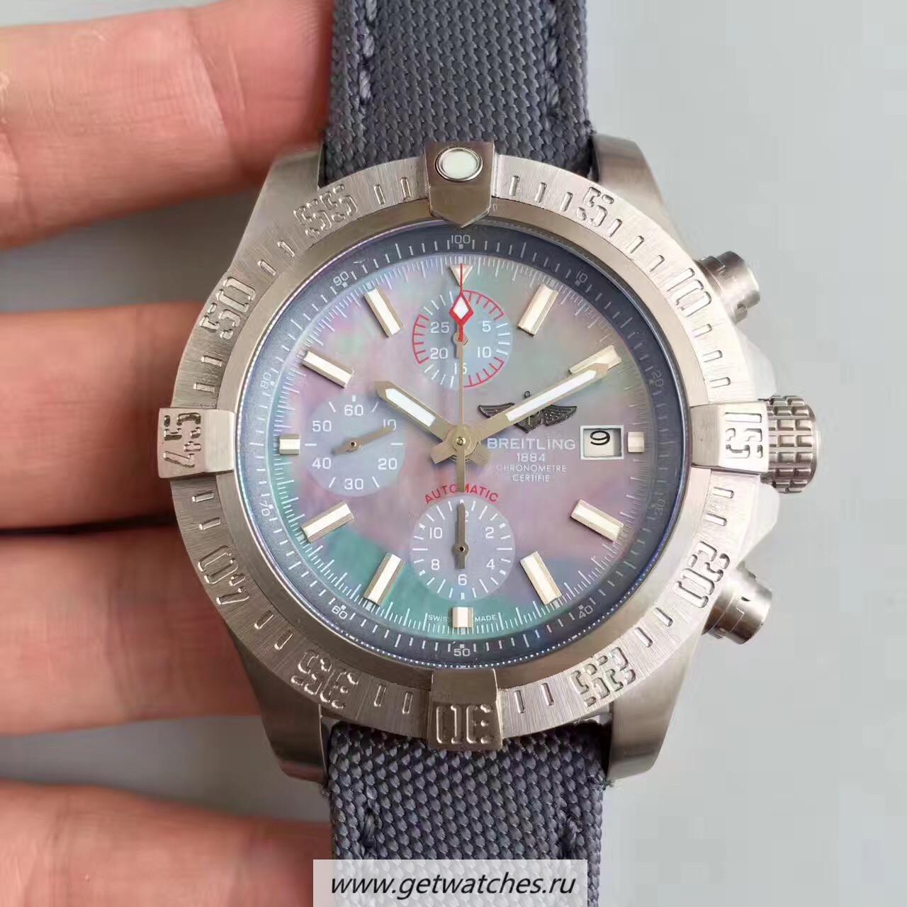 Shop Breitling Avenger Bandit E1338310/M534/253S/E20DSA.2 GF Titanium Mother Of Pearl Dial 7750