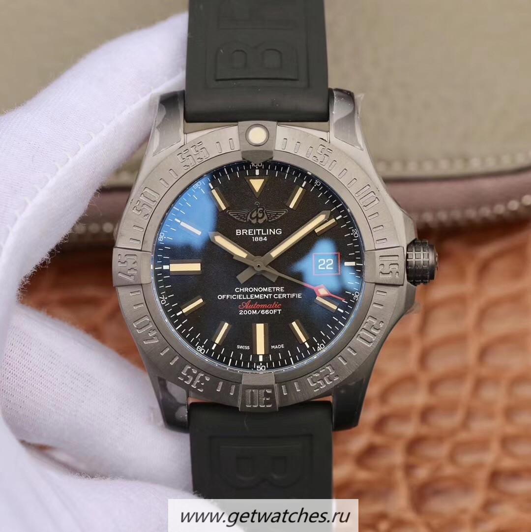 NEW Replica Breitling Avenger Blackbird 44 V1731110 GF V4 Titanium Black Dial 2824