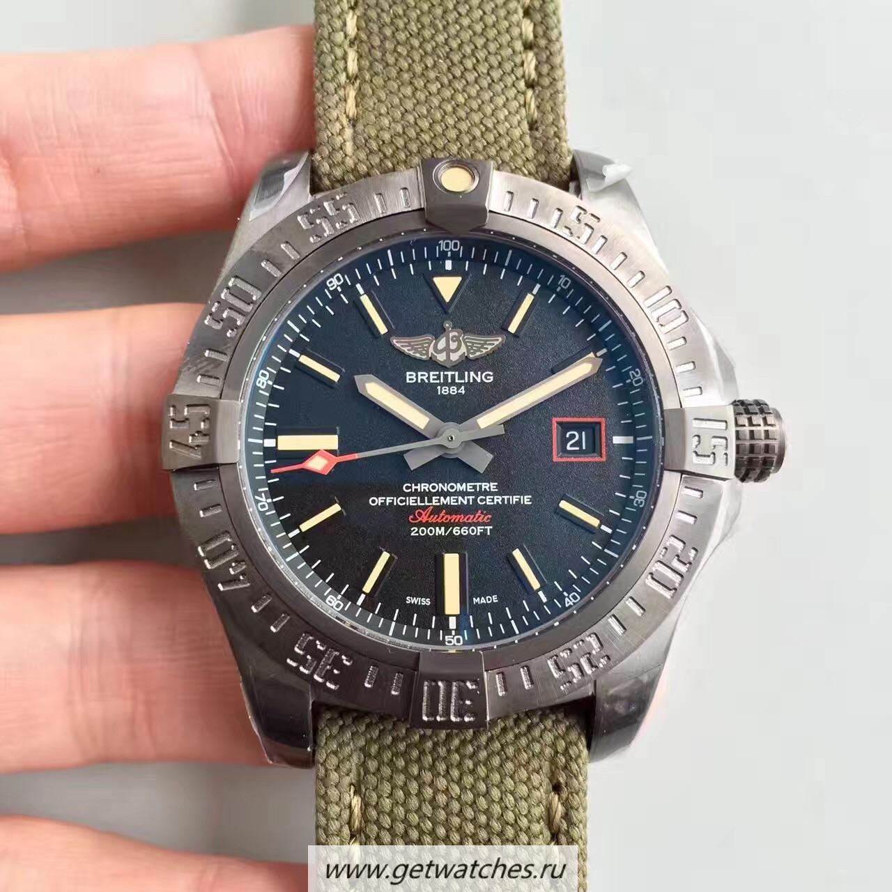 Copy Breitling Avenger Blackbird 44 V1731110/BD74/109W/M20BASA.1 GF Titanium Black Dial 2824