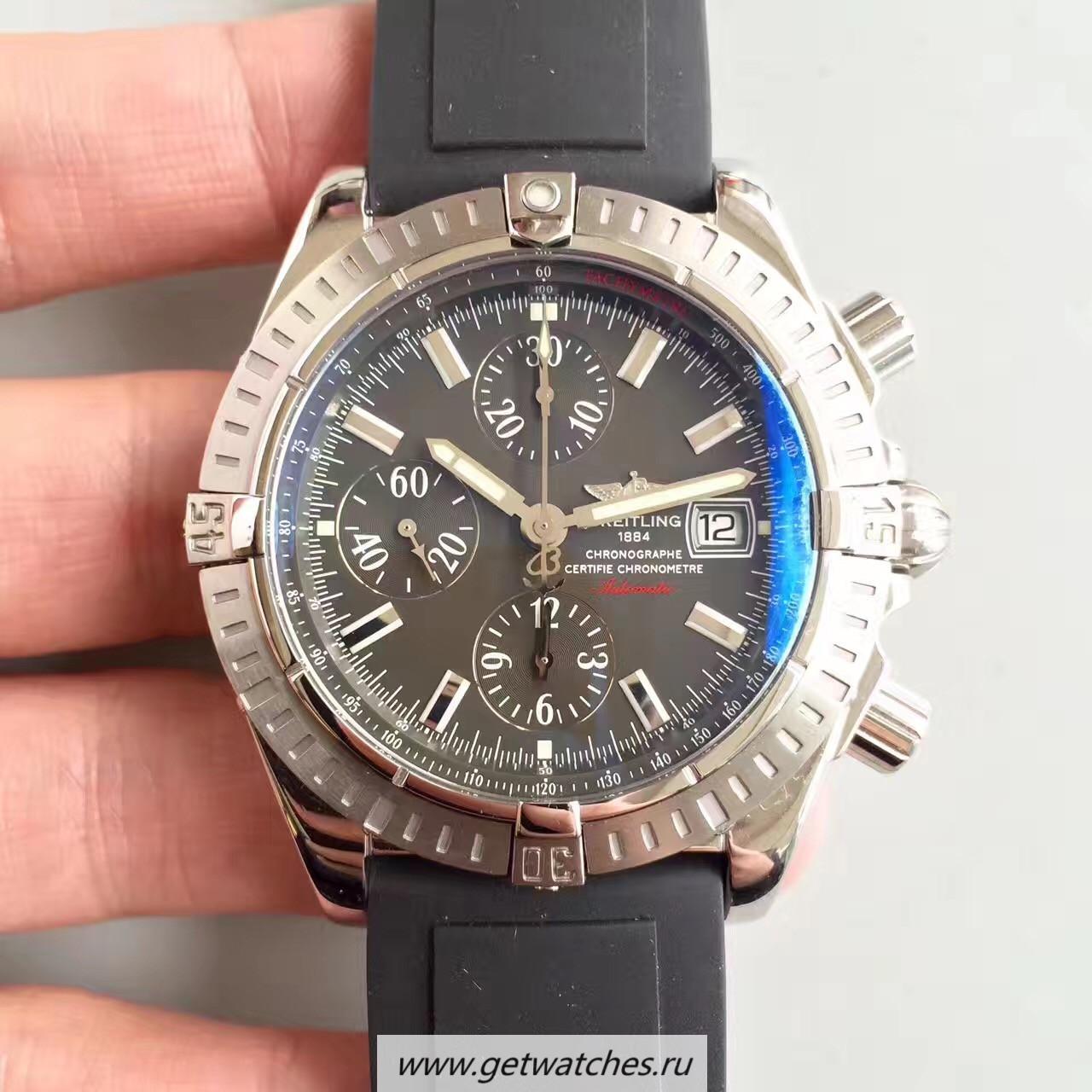 Fake Breitling Avenger Chrono JF SS Grey Dial 7750