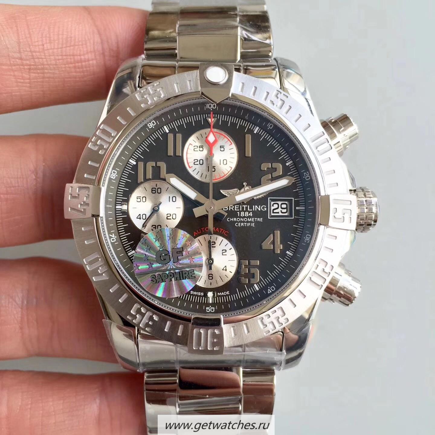 High Quality Breitling Avenger II Automatic Chrono A1338111/F564SS GF SS Brown Dial 7750