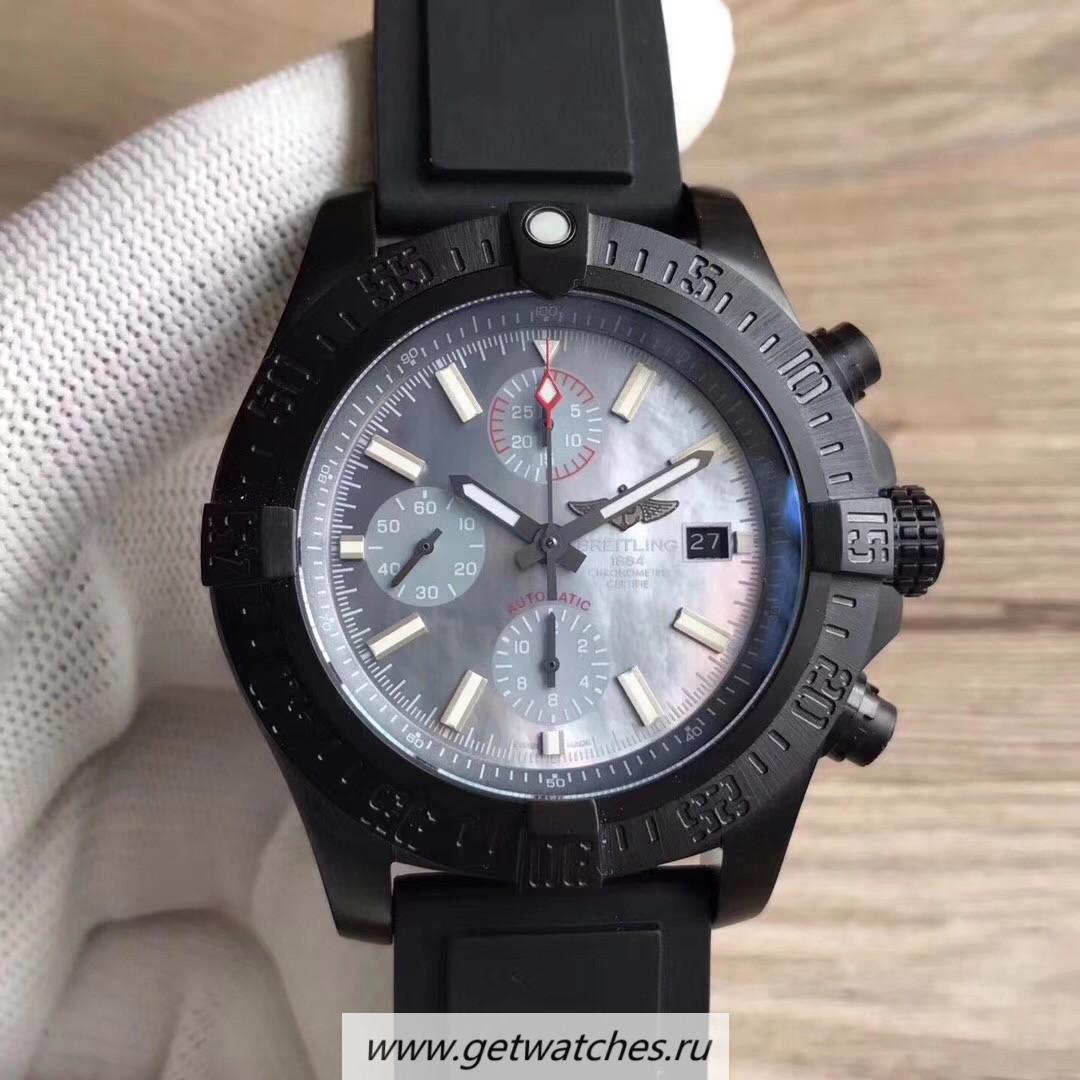 NEW Replica Breitling Avenger II USA Military Limited Edition M13371BU GF PVD Blue Mother Of Pearl Dial 7750