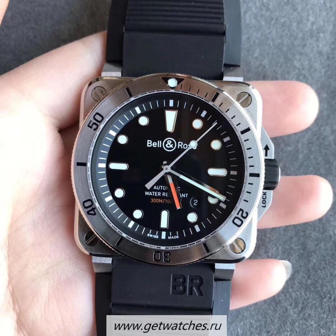 Replica Bell & Ross BR 03-92 Diver Noob Factory SS Black Dial M9015