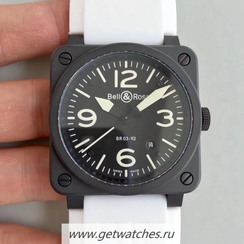NEW Replica Bell & Ross BR 03-92 PVD Noob Factory PVD Black Dial M9015