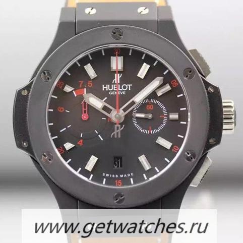 Shop Hublot Big Bang Black Ceramic Black Dial 7750
