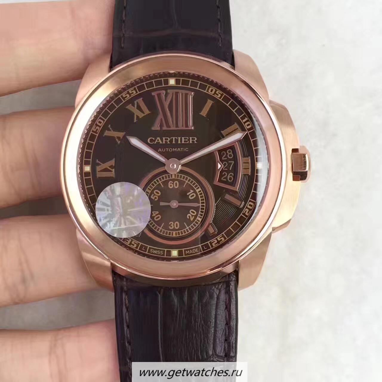 Best Price Ca*t1er Calibre W7100039 42mm JF Rose Gold Brown Dial Calibre 1904-PS MC