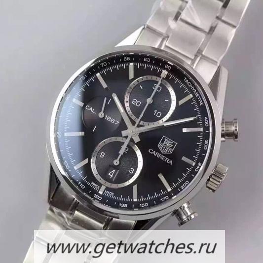 Replica Tag Heuer Carrera Calibre 16 PVD Black Dial Calibre 16