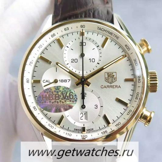 Perfect Replica Tag Heuer Carrera Calibre 1887 Day-Date 43mm HBB V6F SS Anthracite Dial Calibre 1887