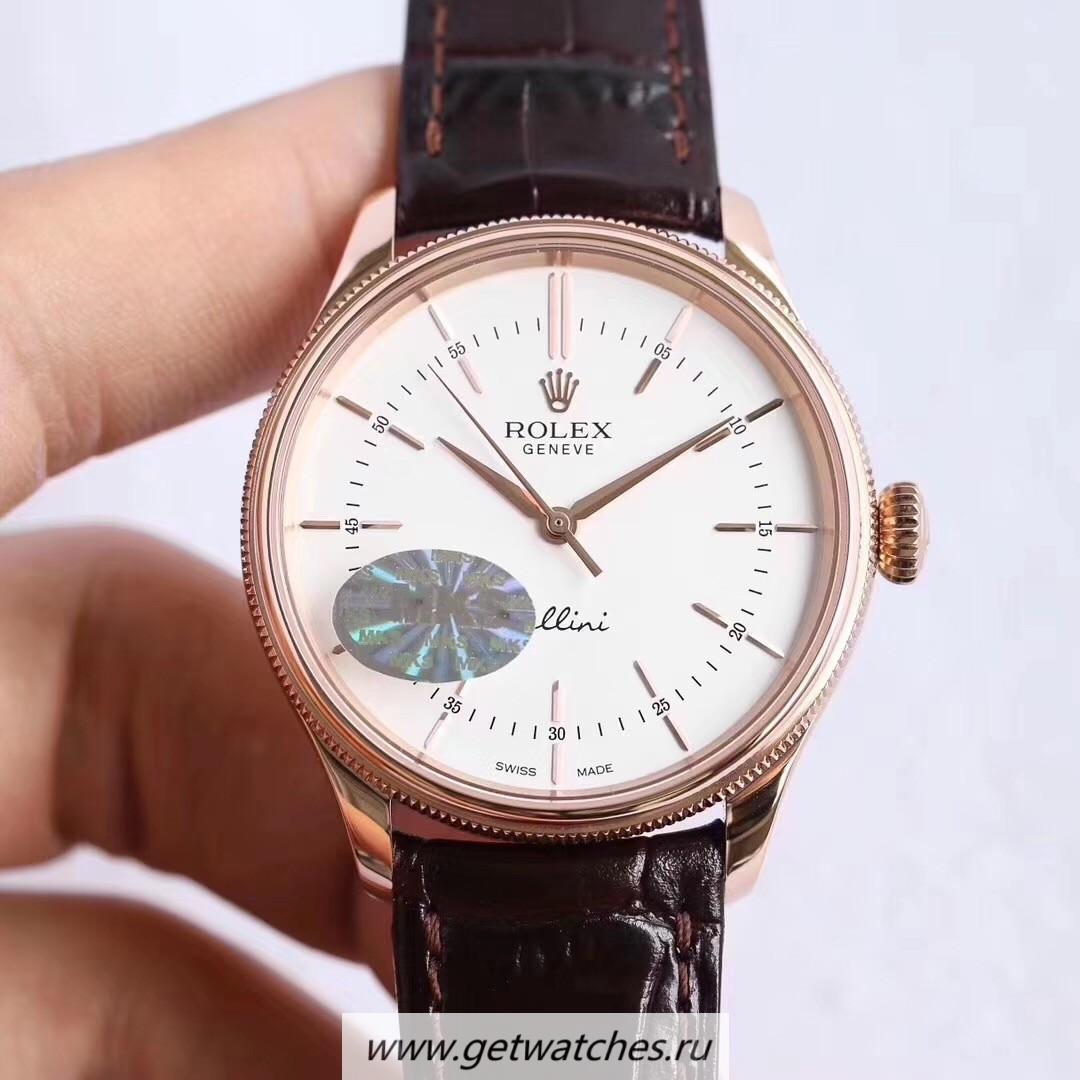 Fake R01ex Cellini 50505 MKSF V4 Rose Gold White Dial 3132