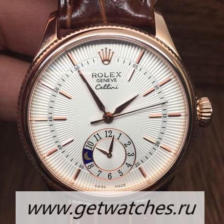 Best Price R01ex Cellini 50525 Rose Gold White Dial 2824