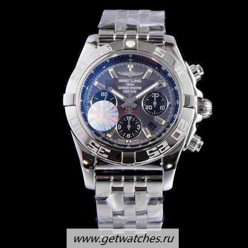 Copy Breitling Chronomat 44 AB011011 JF SS Grey Dial 7750