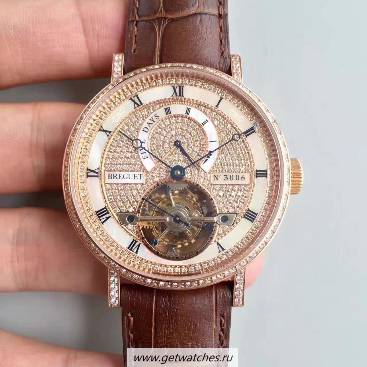Copy Breguet Classique Complication 5317BR/12/9V6 BGF Rose Gold & D1am0nds D1am0nd Dial Tourbillon