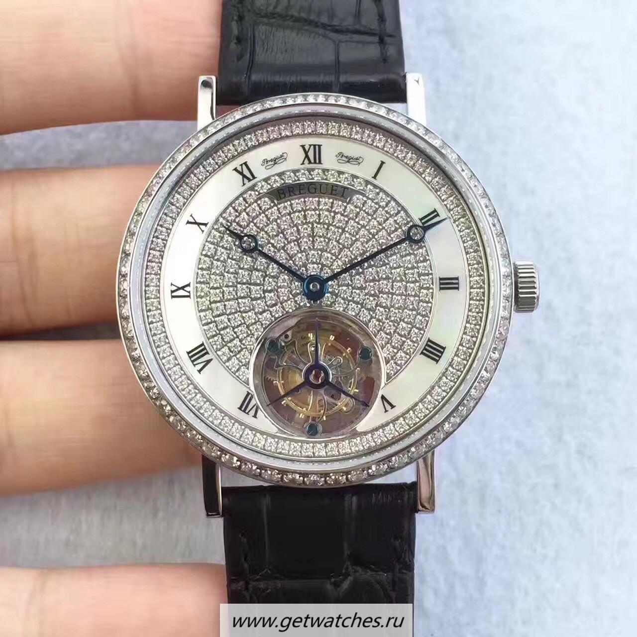 Perfect Replica Breguet Classique Tourbillon BGF SS & D1am0nds D1am0nd Dial Tourbillon