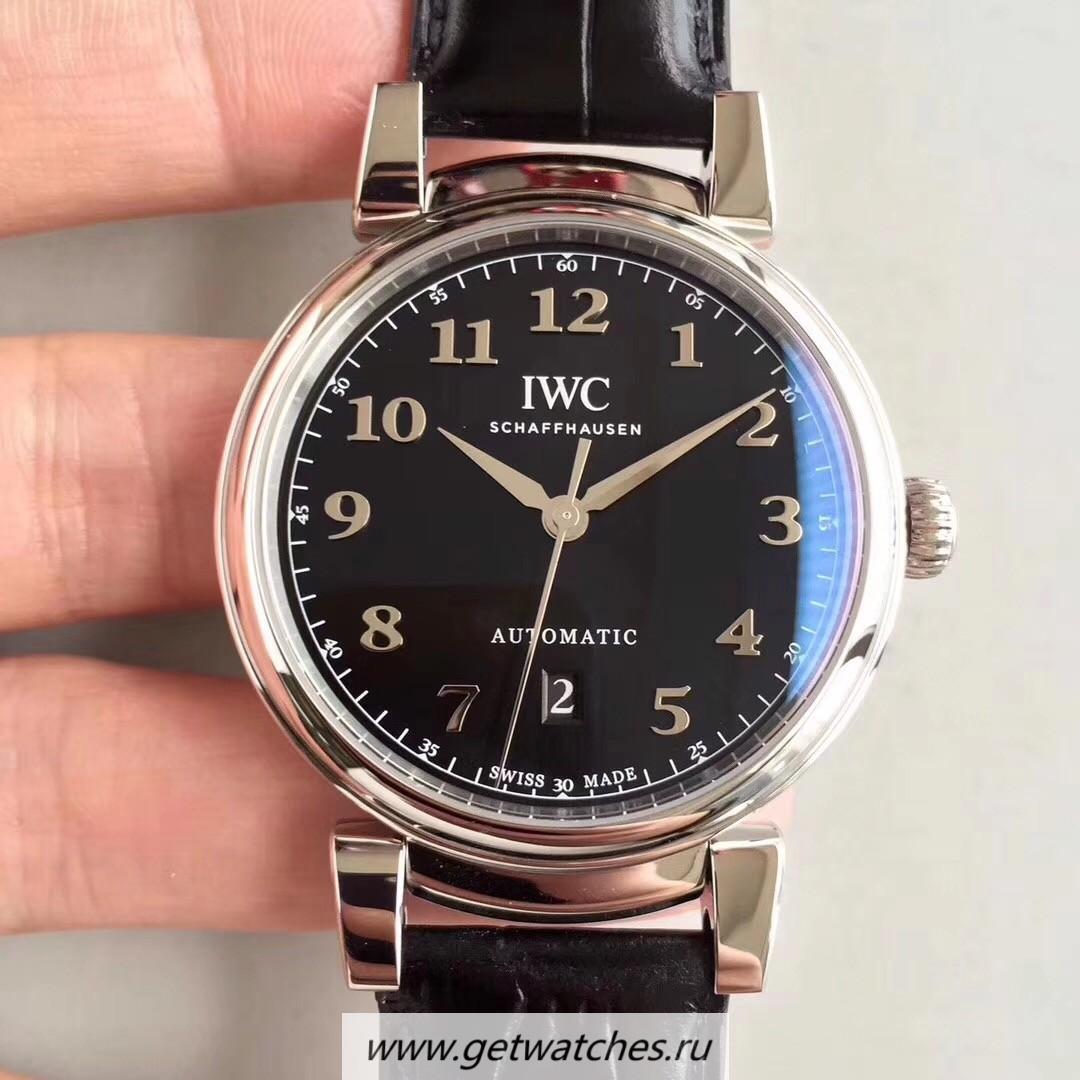 Shop IWC Da Vinci Automatic IW356601 TWF SS Black Dial 2892