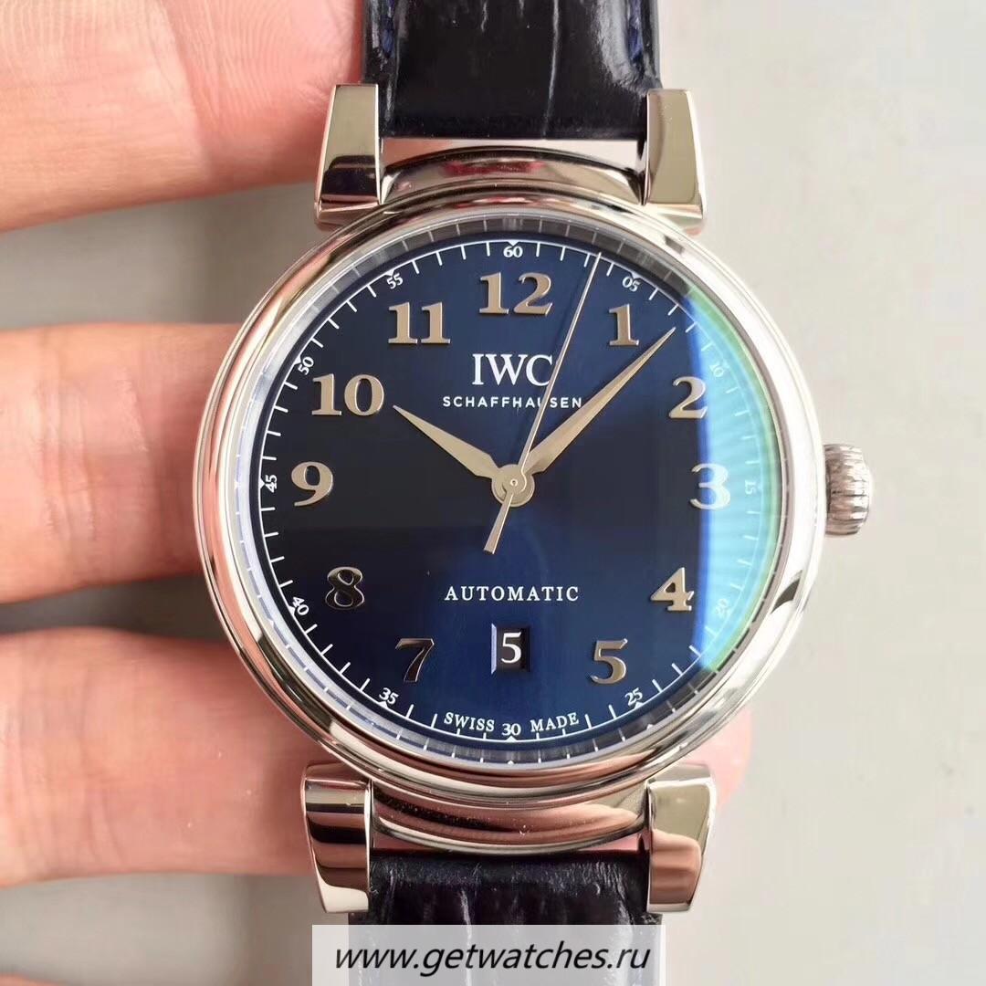 Copy IWC Da Vinci Automatic IW356601 TWF SS Blue Dial 2892