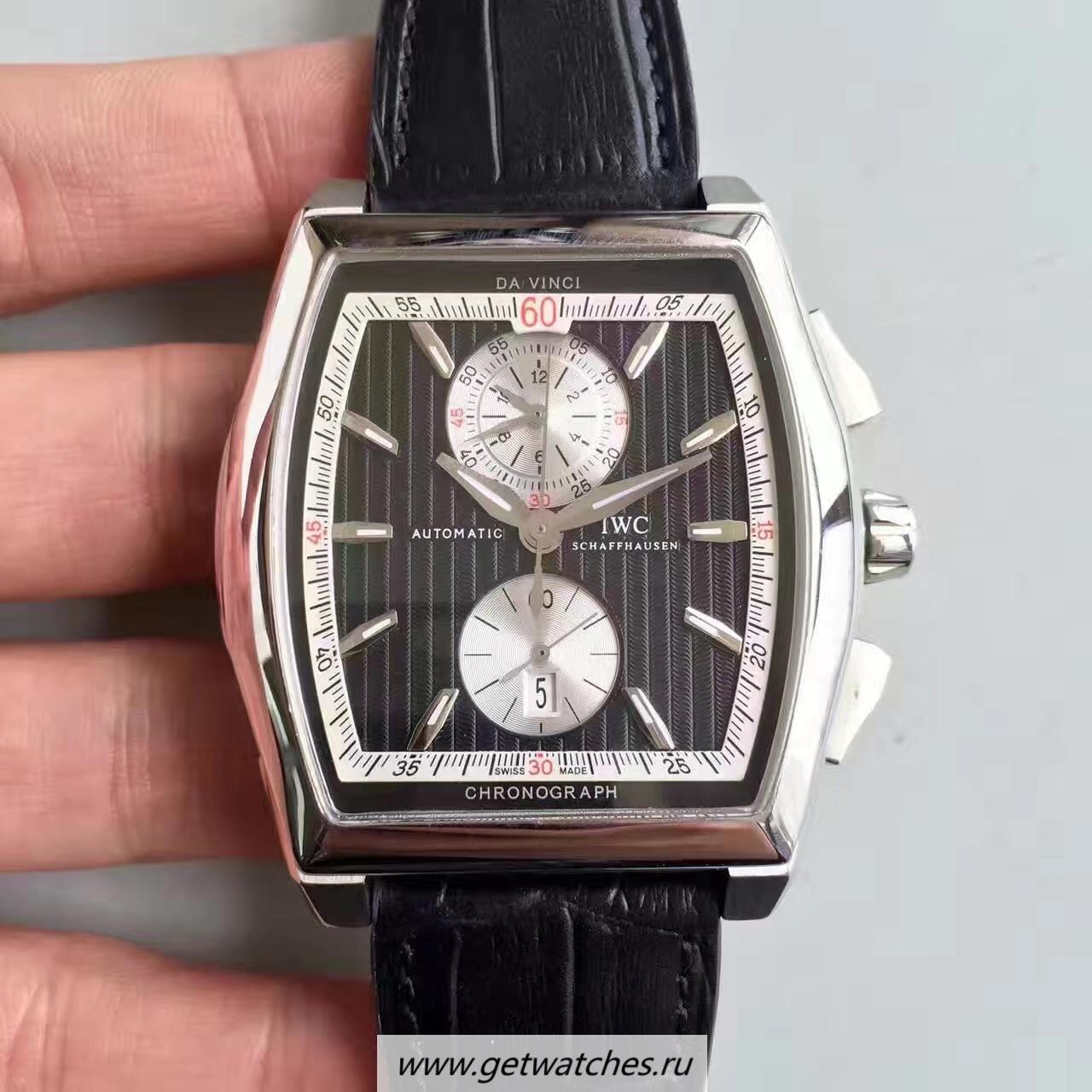 Replica IWC Da Vinci Chrono IW376403 ZF SS Black Dial 89361