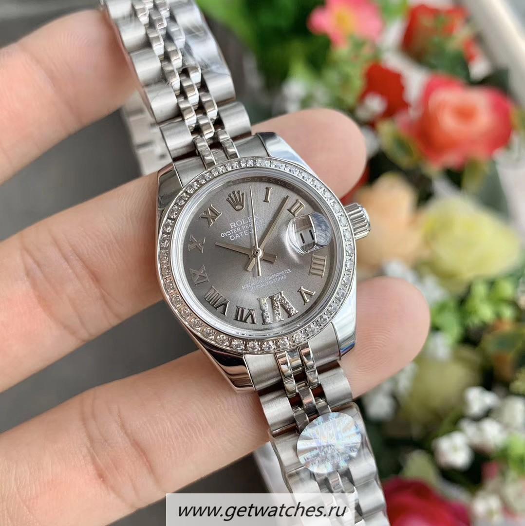High Quality R01ex Datejust 28mm 279384 RBR Ladies WF SS & D1am0nd Anthracite Dial 2671