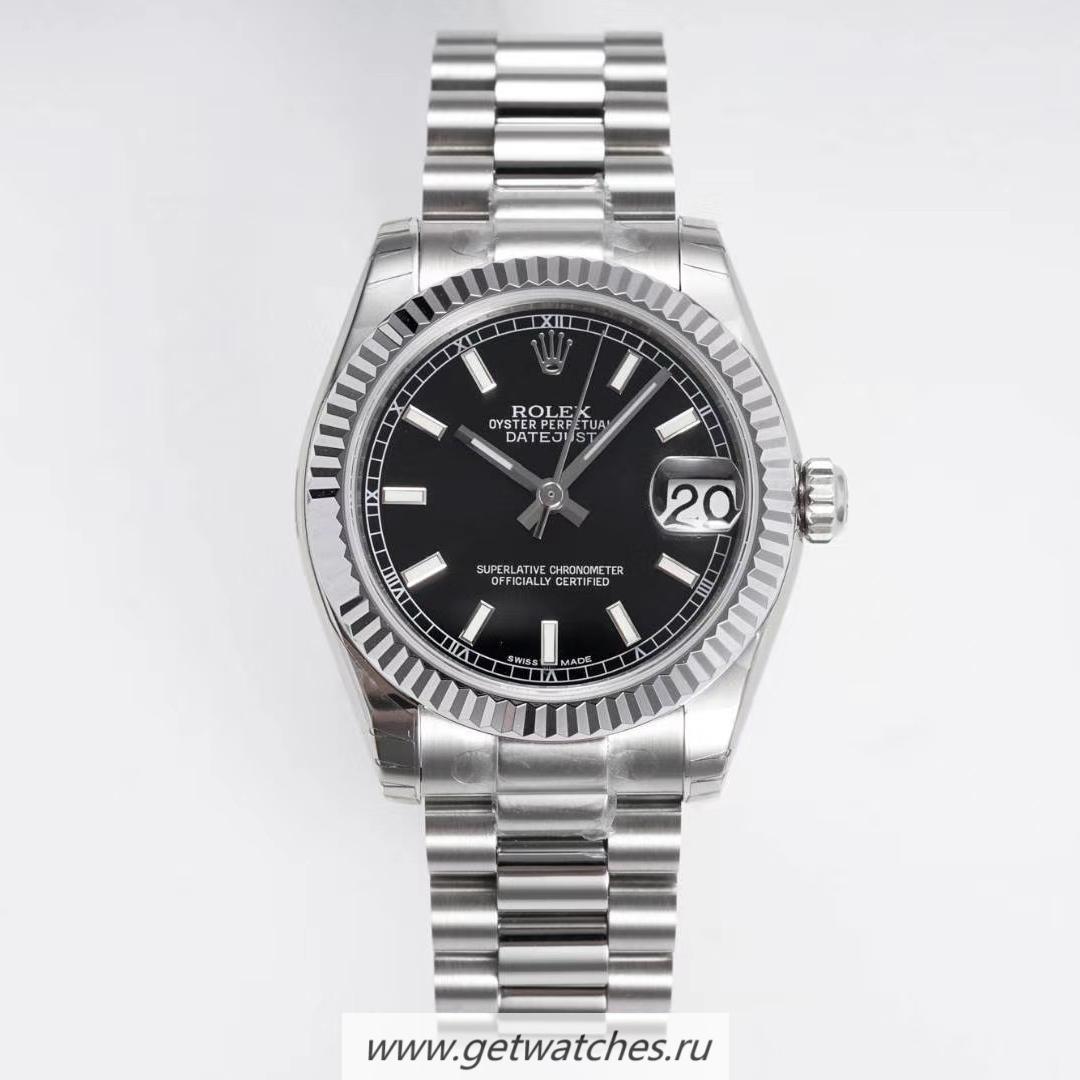 Fake R01ex Datejust 31 178274 GSF SS 904L Black Dial 2836