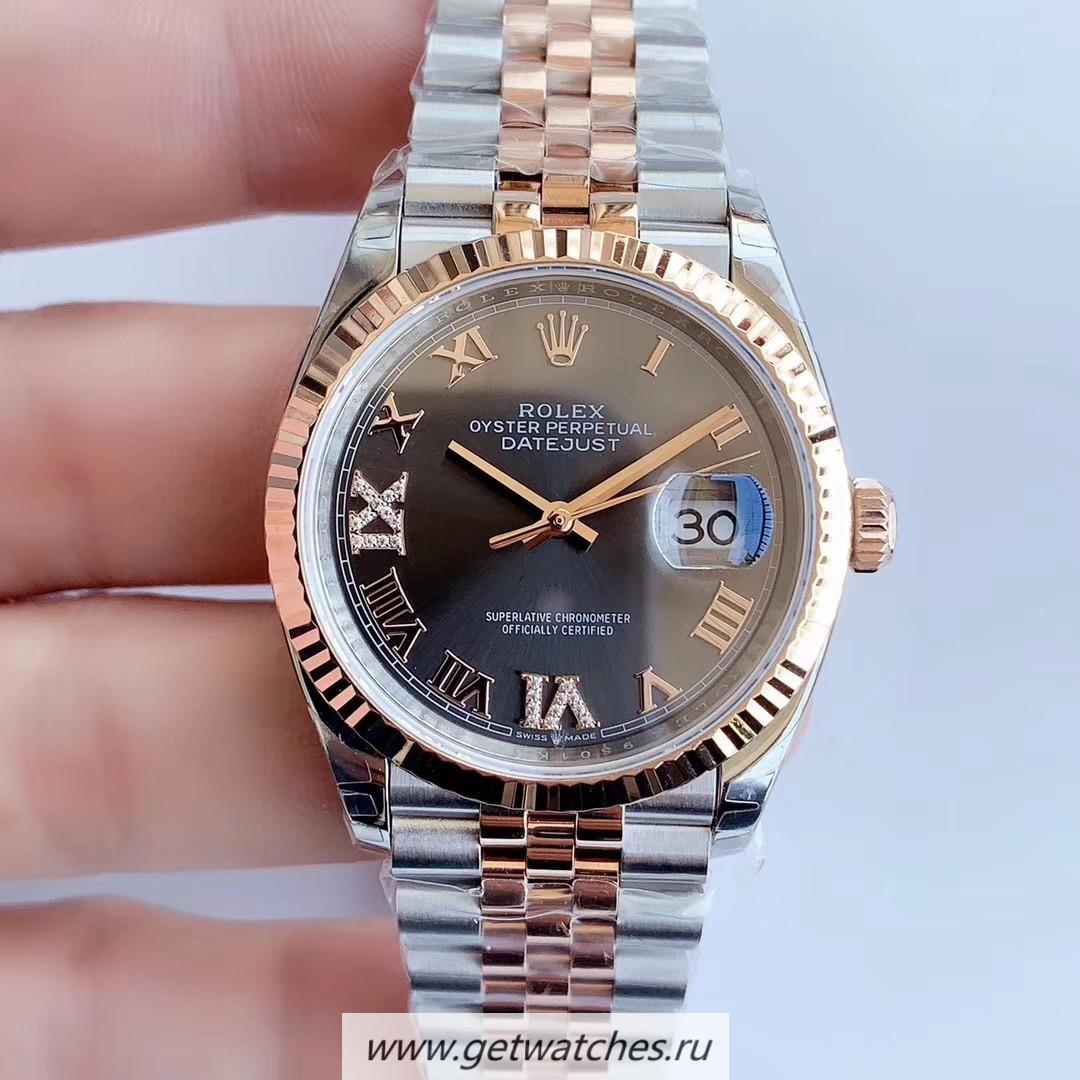 Shop R01ex Datejust 36 116233 EWF SS & Rose Gold Black Dial 3235